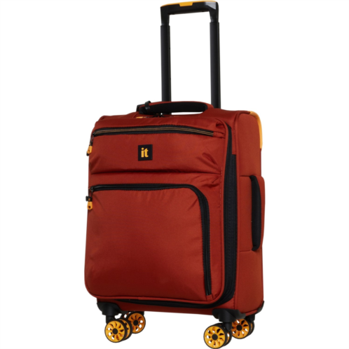 IT Luggage 21” Compartment Spinner Carry-On Suitcase - Softside, Expandable, Brown