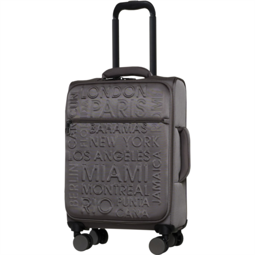 IT Luggage 22” Citywide Carry-On Spinner Suitcase - Softside, Charcoal