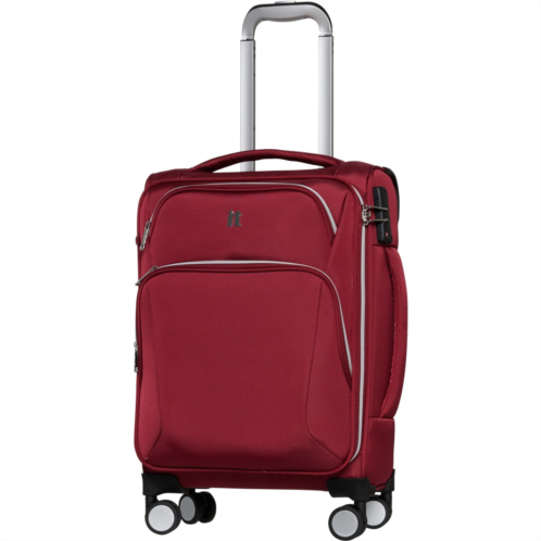 IT Luggage 22.2” Expectant Spinner Carry-On Suitcase - Softside, Expandable, Red