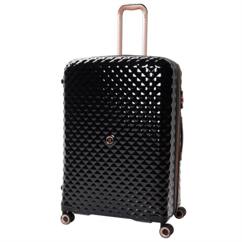 IT Luggage 31” Glitzy Spinner Suitcase - Hardside, Expandable, Black