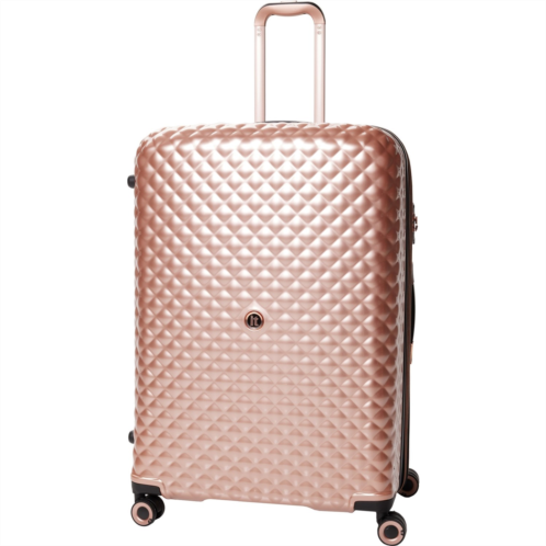 IT Luggage 31” Glitzy Spinner Suitcase - Hardside, Expandable, Rose Gold
