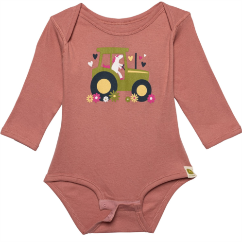 John Deere Infant Girls Graphic Baby Bodysuit - Long Sleeve