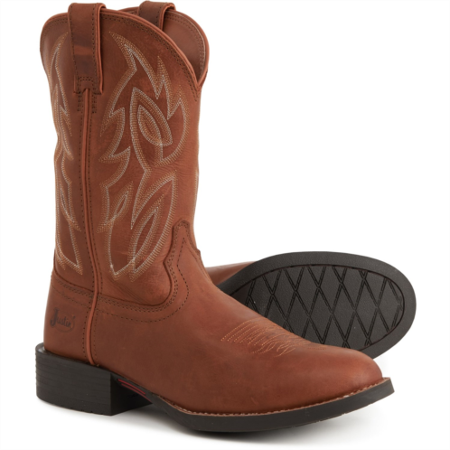 Justin Rendon Sorrell 11” Western Boots - Leather, Round Toe, Wide Width (For Men)