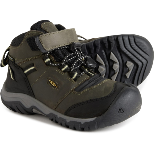 Keen Boys Ridge Flex Mid Hiking Boots - Waterproof, Leather