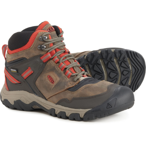 Keen Ridge Flex Mid Hiking Boots - Waterproof, Leather, Wide Width (For Men)