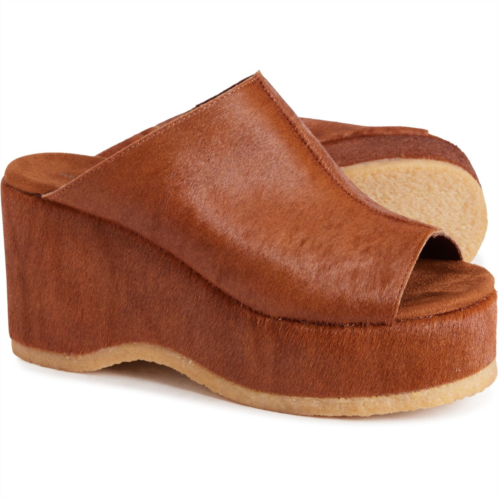 Kelsi Dagger Rowan Platform Slide Sandals - Hair on Leather (For Women)