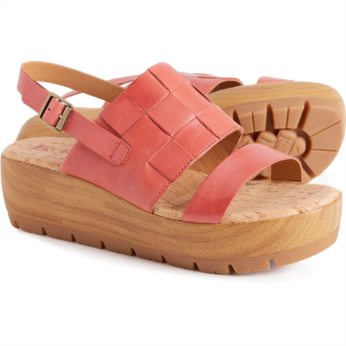 Korks Fraya Platform Wedge Sandals - Leather (For Women)
