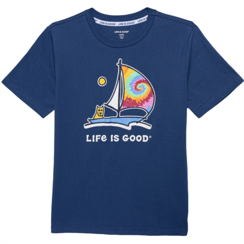 Life is Good Big Boys Sailboat T-Shirt - Short Sleeve