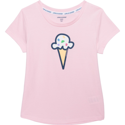 LIFE IS GOOD Big Girls Ice Cream T-Shirt - Short Sleeve