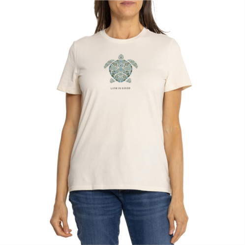 Life is Good Mosiac Turtle T-Shirt - Short Sleeve