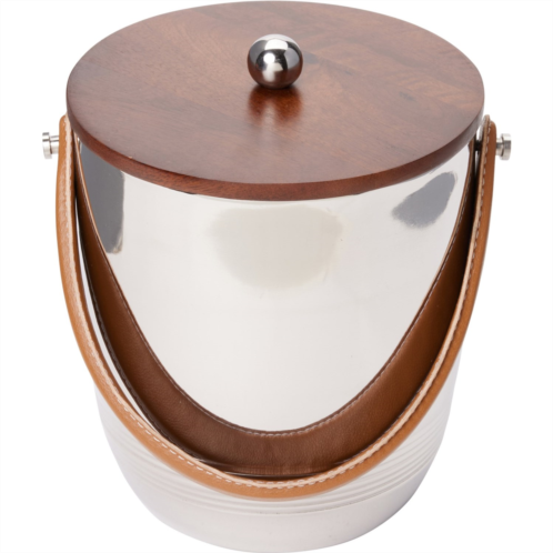 Made in India Leather Handle Ice Bucket - 3 qt.