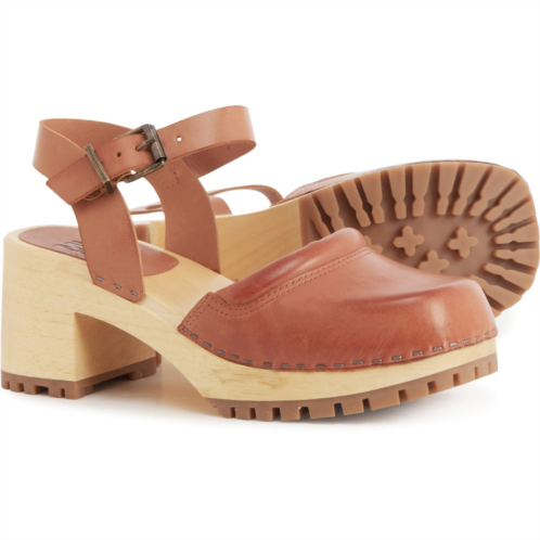 MIA Kaolin Mary Jane Clogs - Leather, Open Back (For Women)