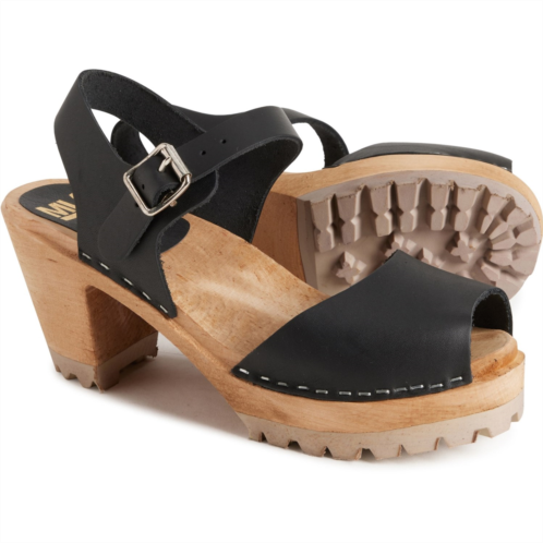 MIA Made in Europe Greta Swedish Clogs - Italian Leather, Open Toe (For Women)