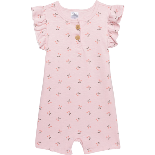 Modern Moments by Gerber Infant Girls Flutter Sleeve Romper - Short Sleeve