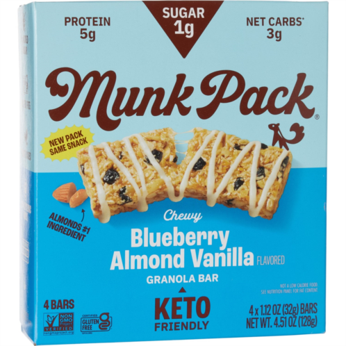 Munk Pack Blueberry Almond Vanilla Granola Bars - 4-Pack