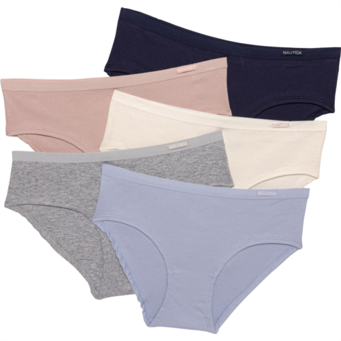 Nautica Ribbed Panties - 5-Pack, Organic Cotton, Hipster