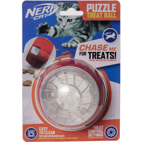 Nerf Cat Exo Slow Feeder Puzzle Treat Ball - 3.25”