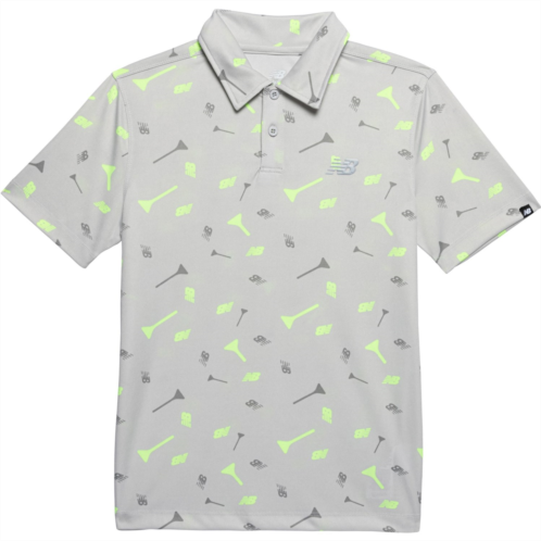 New Balance Big Boys High-Performance Golf Polo Shirt - Short Sleeve