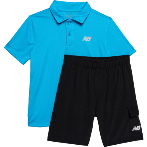 New Balance Little Boys Polo Shirt and Woven Shorts Set - Short Sleeve