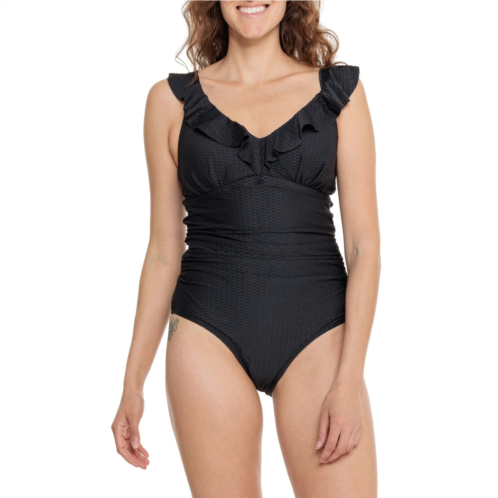 NIPTUCK Eva Omega Textured One-Piece Swimsuit
