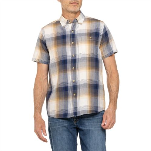 North River Fine Twill Umbre Plaid Shirt - Short Sleeve