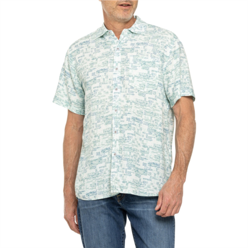 North River TENCEL Blend Overall Print Shirt - Short Sleeve