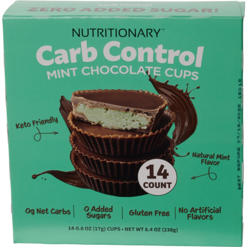 Nutritionary Carb Control Mint Chocolate Cups - 14-Pack