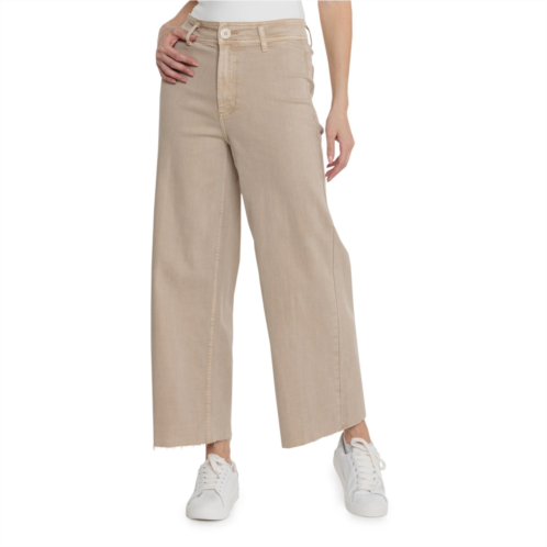 OAT NEW YORK Straight-Leg Twill Ankle Cropped Jeans - High Rise