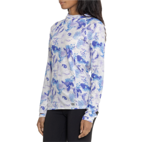 Outdoor Research Echo Printed Hooded Shirt - UPF 15, Long Sleeve
