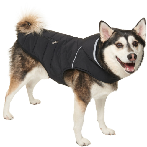 Pajar PUP Denver Diagonal Quilted Puffer Hooded Dog Jacket - Insulated