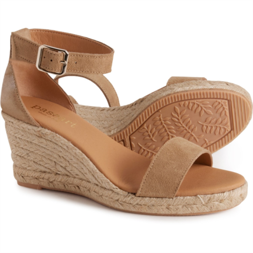 PASEART ESPADRILLES Made in Spain One-Band Wedge Sandals - Leather (For Women)