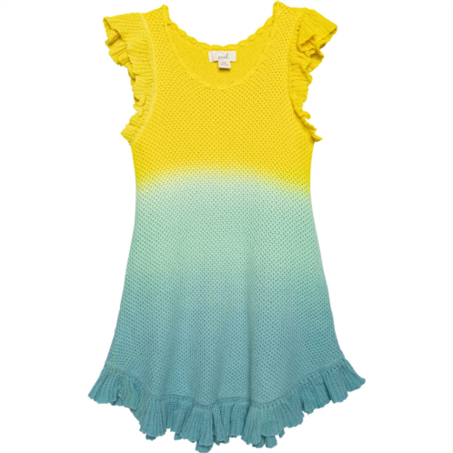 PEEK Little Girls Dip Dye Crochet Dress - Short Sleeve