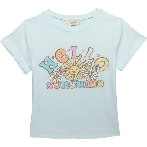 PEEK Little Girls Hello Sunshine T-Shirt - Short Sleeve