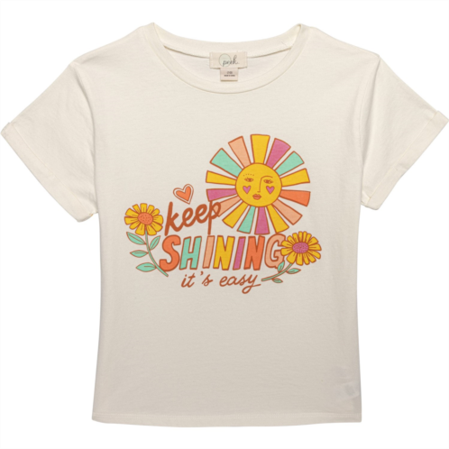 PEEK Little Girls Keep Shining T-Shirt - Short Sleeve