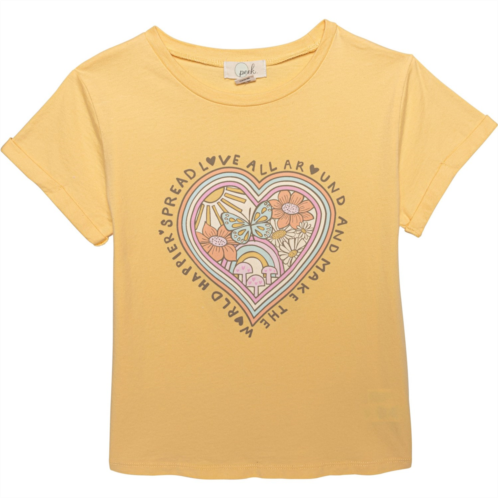 PEEK Little Girls Spread Love T-Shirt - Short Sleeve
