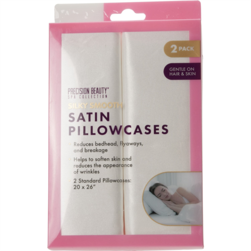 Precision Beauty Satin Pillowcases - 2-Pack