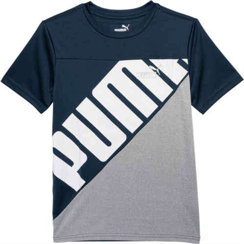 Puma Big Boys Power Interlock High-Performance T-Shirt - Short Sleeve