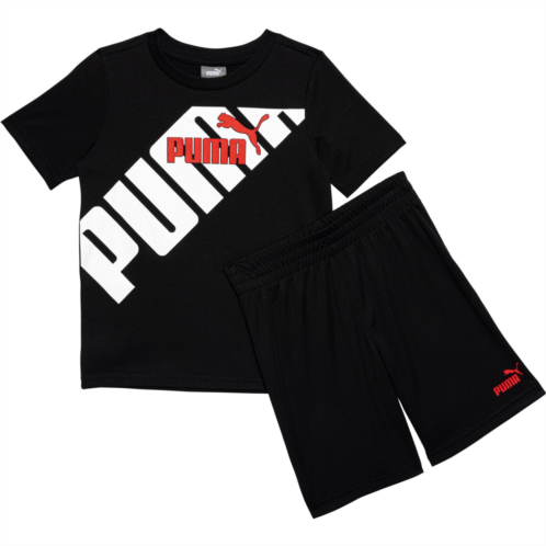 Puma Little Boy T-Shirt and Mesh Shorts Set - Short Sleeve