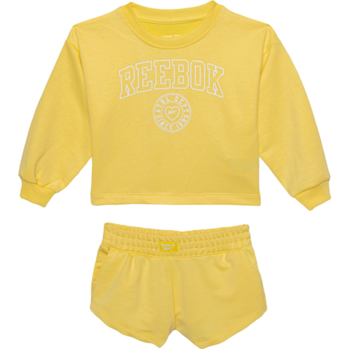 Reebok Infant Girls Collegiate Sweatshirt and Shorts Set