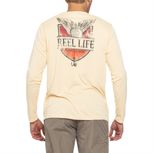 Reel Life Fish Tail Badge Sun Defender Shirt - UPF 50, Long Sleeve