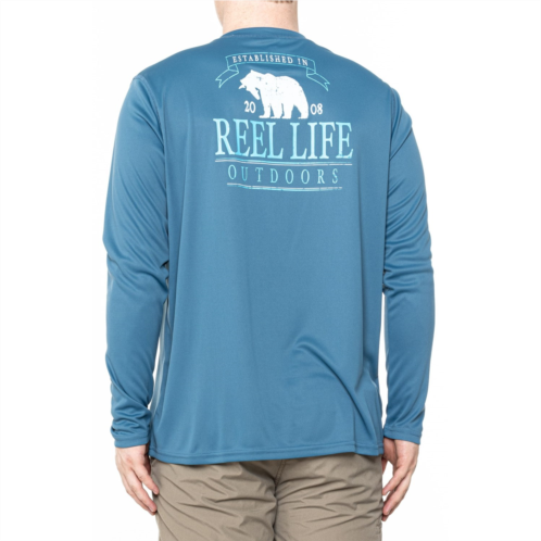 Reel Life Jax Beach Outdoor Fisherman Swim Shirt - UPF 50+, Long Sleeve