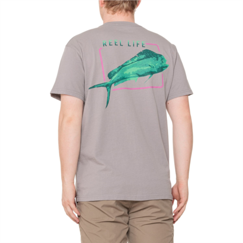 Reel Life Ocean Washed Neon Mahi T-Shirt - Short Sleeve