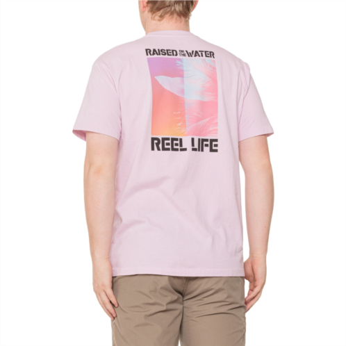Reel Life Ocean Washed Psych Palms T-Shirt - Short Sleeve