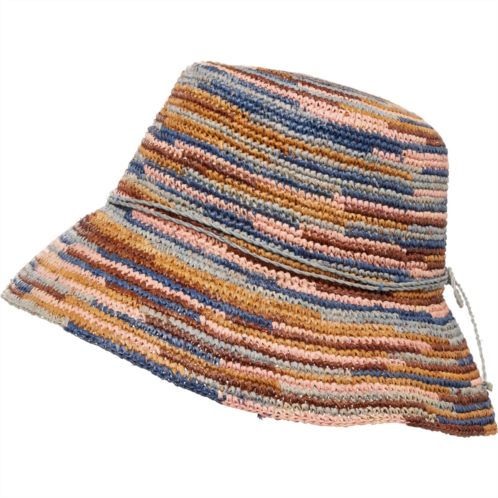 SAN DIEGO HAT CO Iris Crochet Raffia Packable Bucket Hat (For Women)