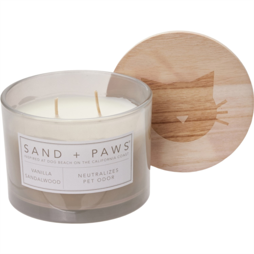 Sand + Paws 12 oz. Cat Vanilla Sandalwood Candle