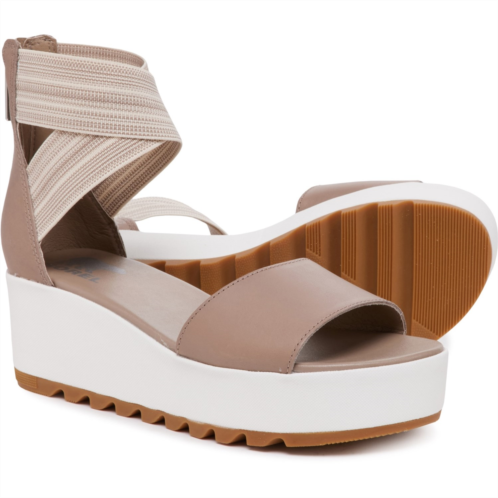 Sorel Cameron Flatform Ankle-Strap Sandals - Leather (For Women)