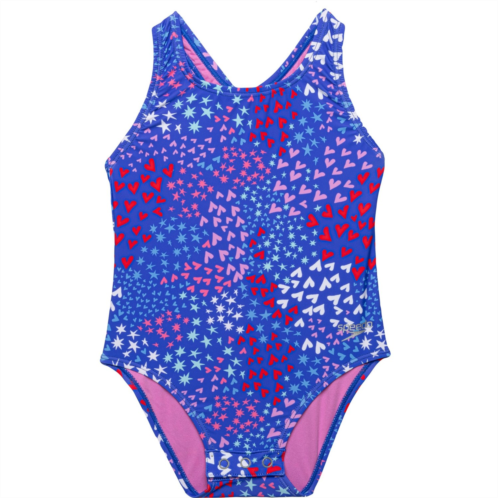 Speedo Infant and Toddler Girls Printed Snapsuit - UPF 50+