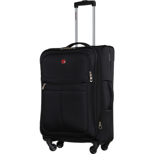 Swiss Gear 23.5” SW4010 Spinner Suitcase - Softside, Expandable, Black