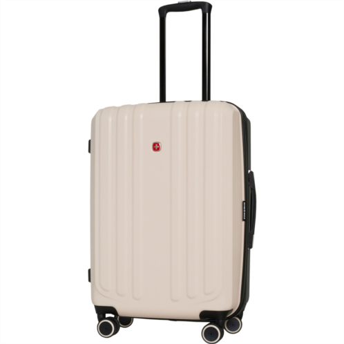 Swiss Gear 24” 8028 Spinner Suitcase - Hardside, Expandable, Pink-Grey