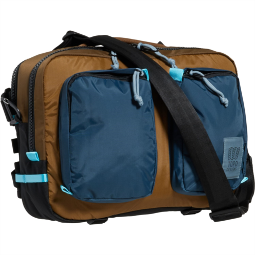 Topo Designs Global Briefcase - Recycled, Desert Palm-Pond Blue